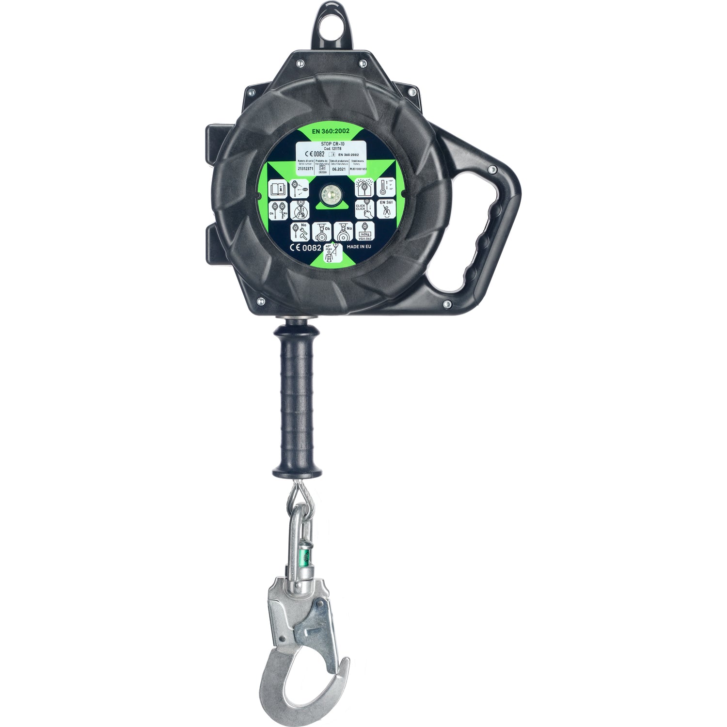 Dispositivo anticaduta lunghezza 10 metri STOP CR-10 - Neri 121178