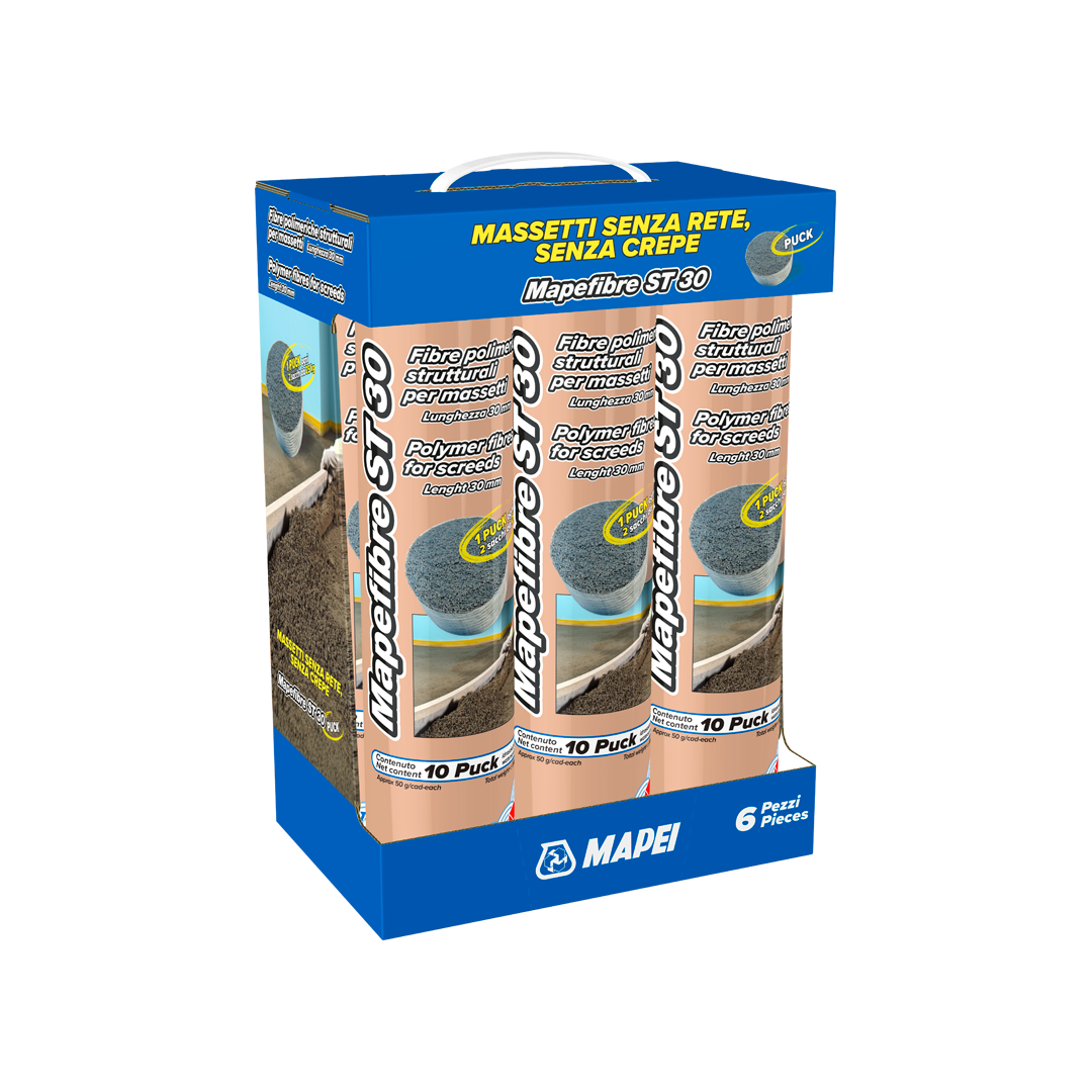 Fibre polimeriche strutturali per calcestruzzo MAPEFIBRE ST 30 30X0,80 da 1 KG - Mapei 6508235