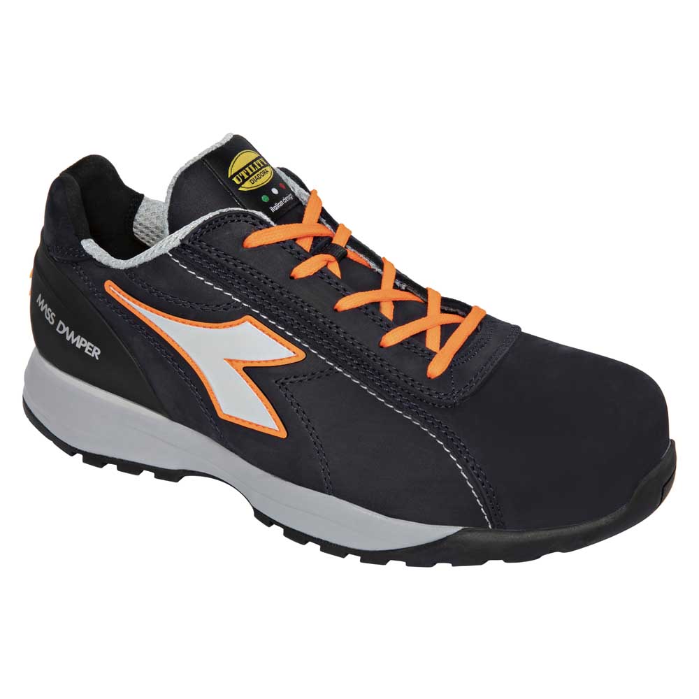 Scarpa antinfortunistica Diadora GLOVE NET LOW PRO ESD S3 - Asfalto/Arancio