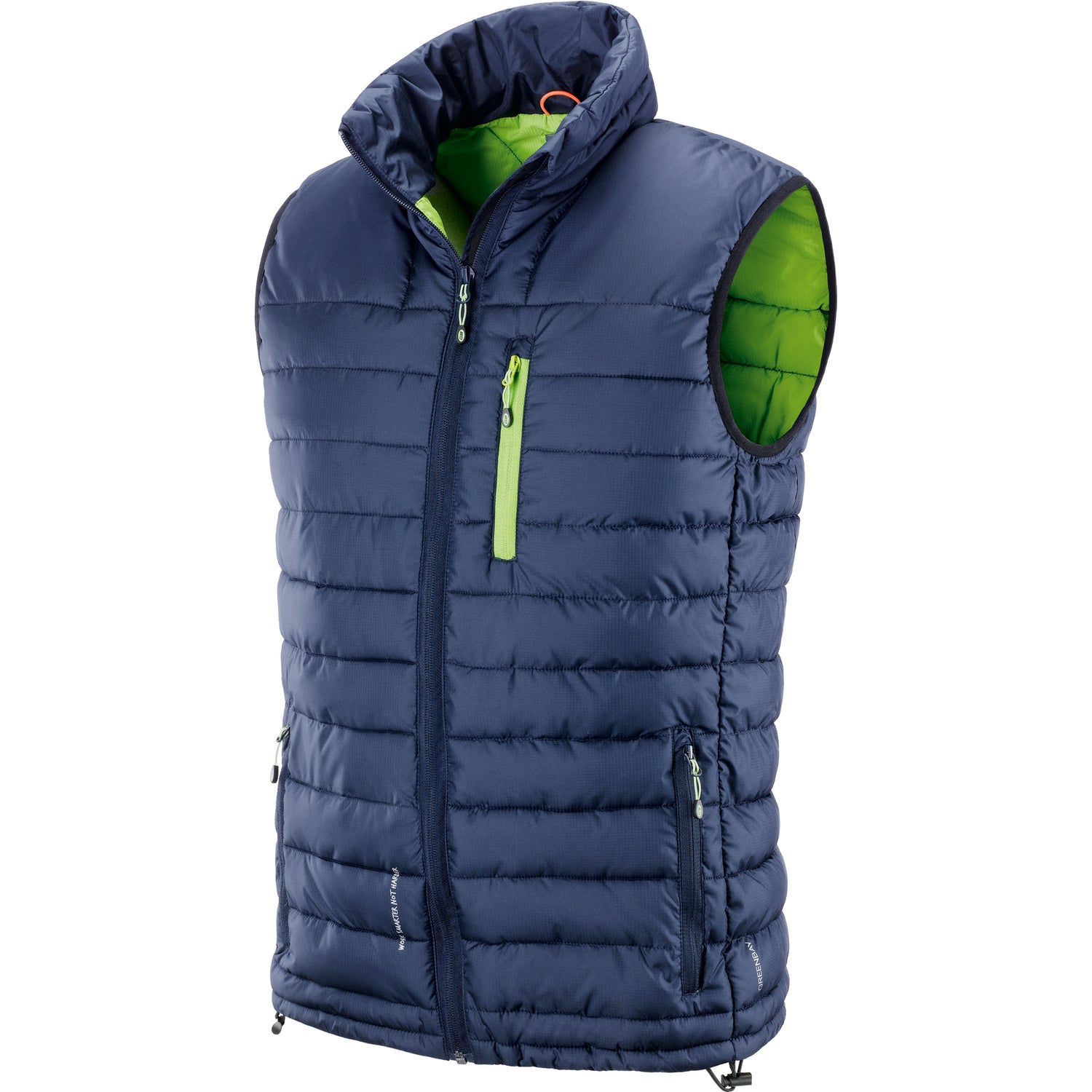 Gilet imbottito trapuntato blu / verde SION - Neri 422053