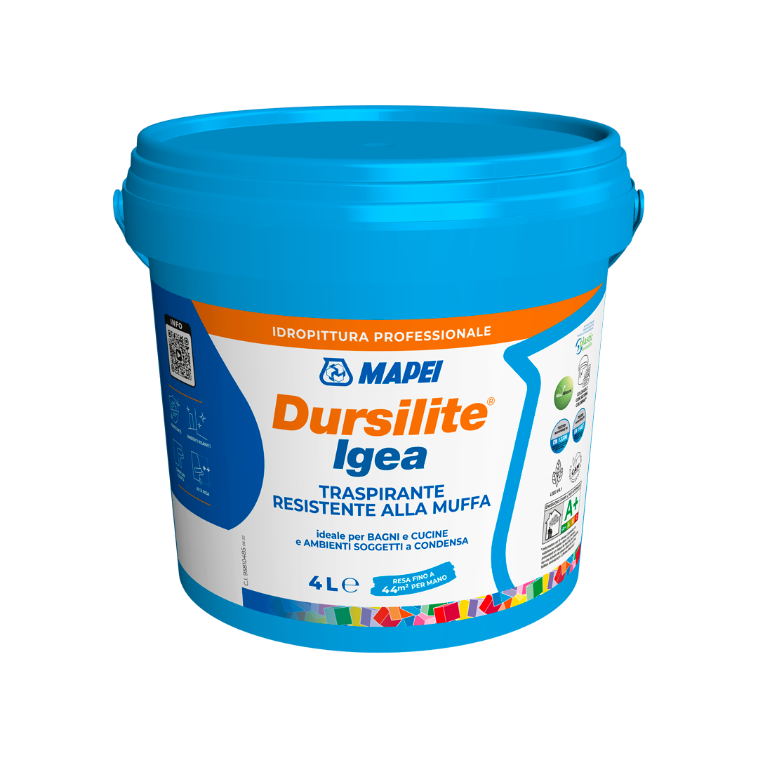 Idropittura murale DURSILITE IGEA WHITE LT 4 - Mapei 6DL000004