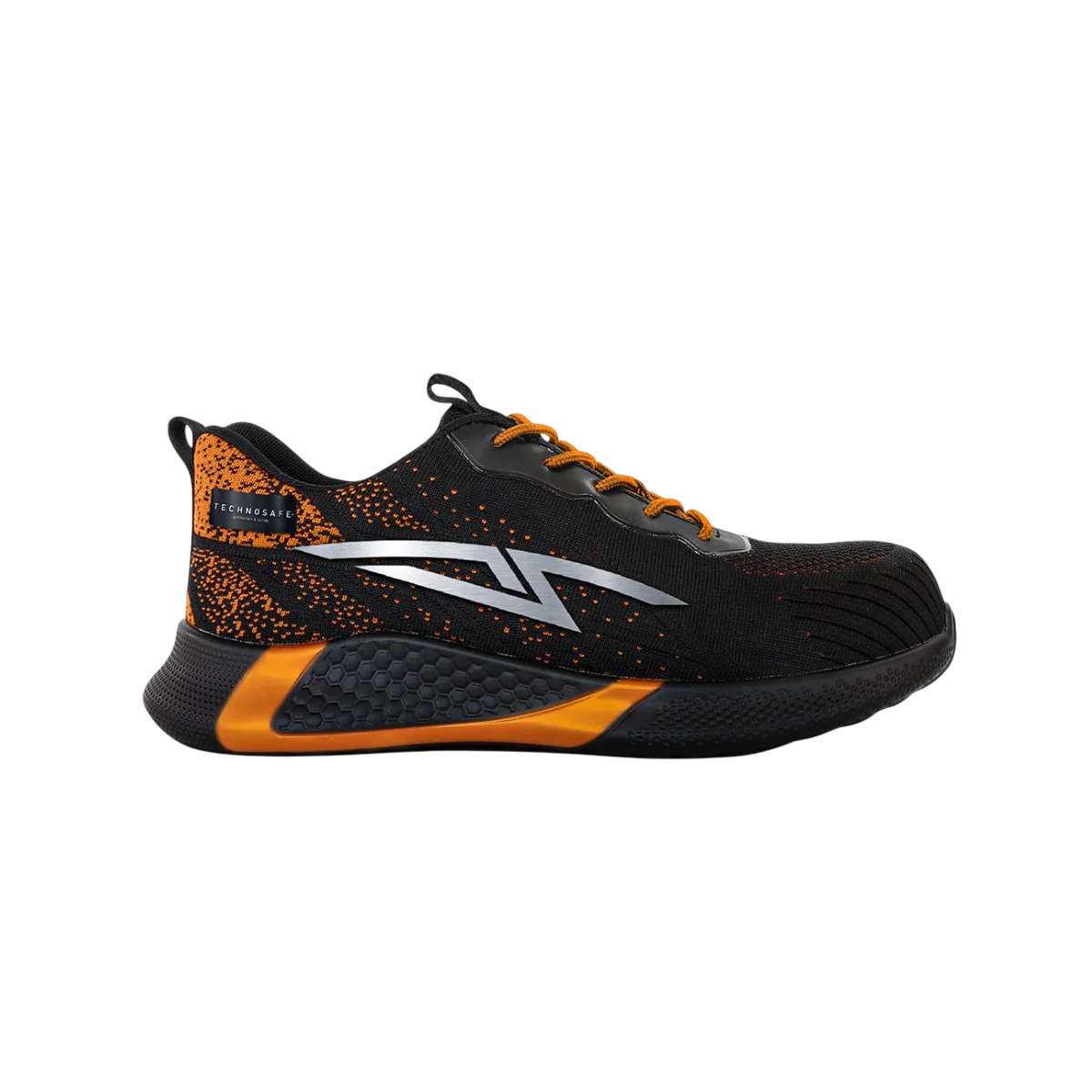 Scarpa antinfortunistica Orange e Nero - Neon Safety Shoes S3 Low