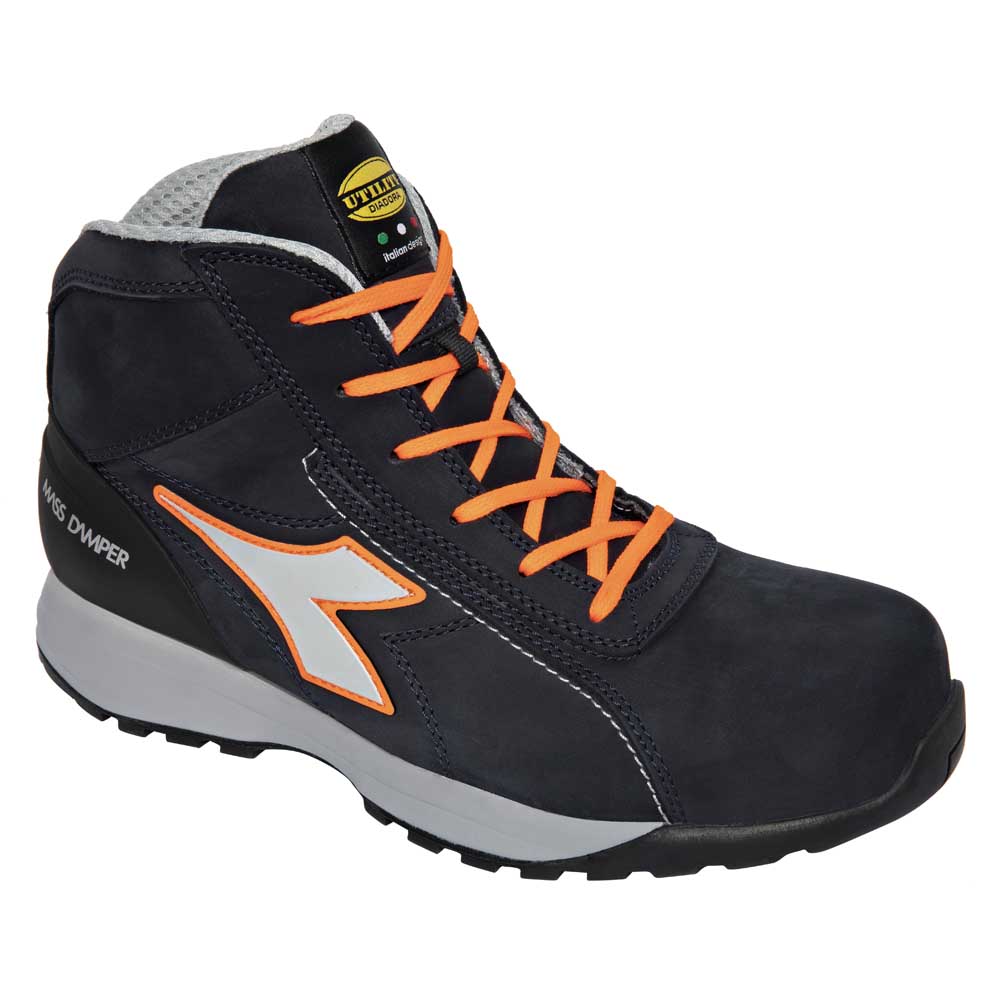 Scarpa antinfortunistica Diadora GLOVE MDS MID S3 DARK NAVY /ORANGE FLUO