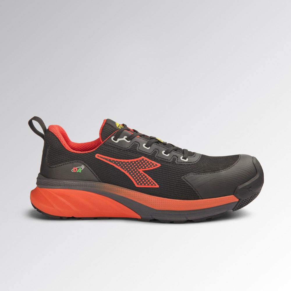 Scarpa antinfortunistica Diadora VORTEX LOW S3S SC SR HRO ESD BLACK/ROSSO - 182042