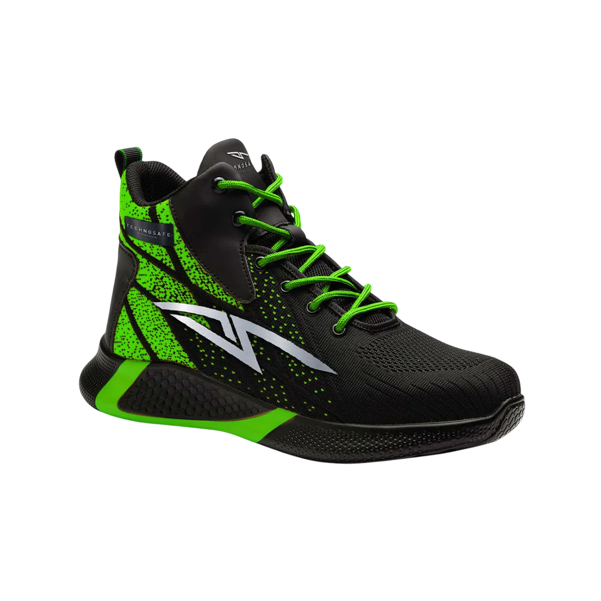 Scarpa antinfortunistica Verde e Nero - Neon Safety Shoes S3 High