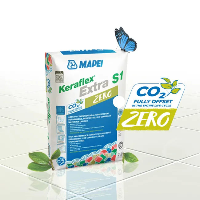 Adesivo per piastrelle Bianco 23kg KERAFLEX EXTRA S1 ZERO - Mapei 1198423
