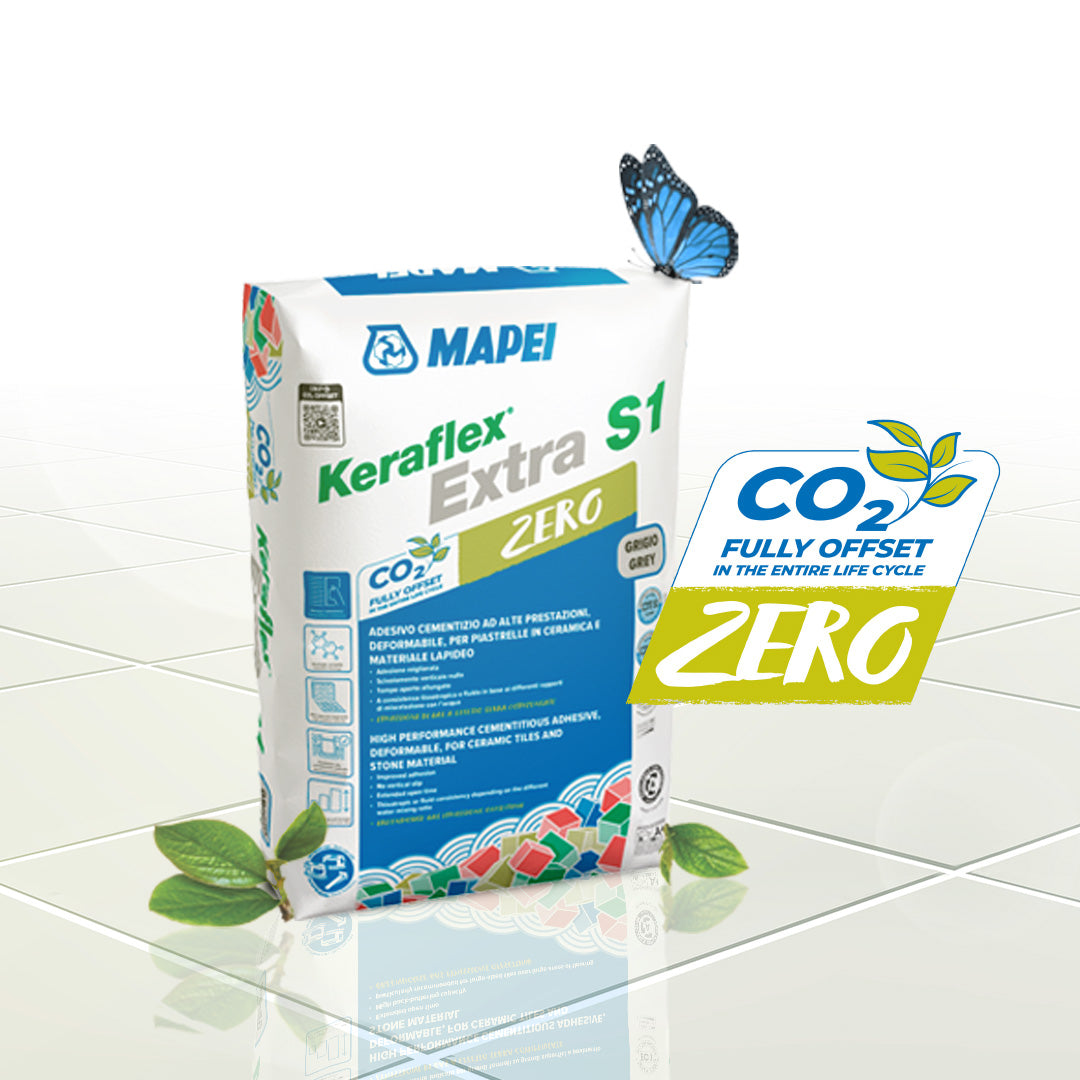 Adesivo per piastrelle Grigio 25kg KERAFLEX EXTRA S1 ZERO - Mapei