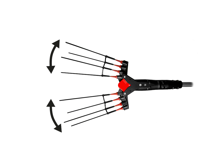 Abbacchiatore VERTIGO ELETTRICO CORTO 12V con Asta telescopica 180–240 cm - Castellari VERTIGO C12 V