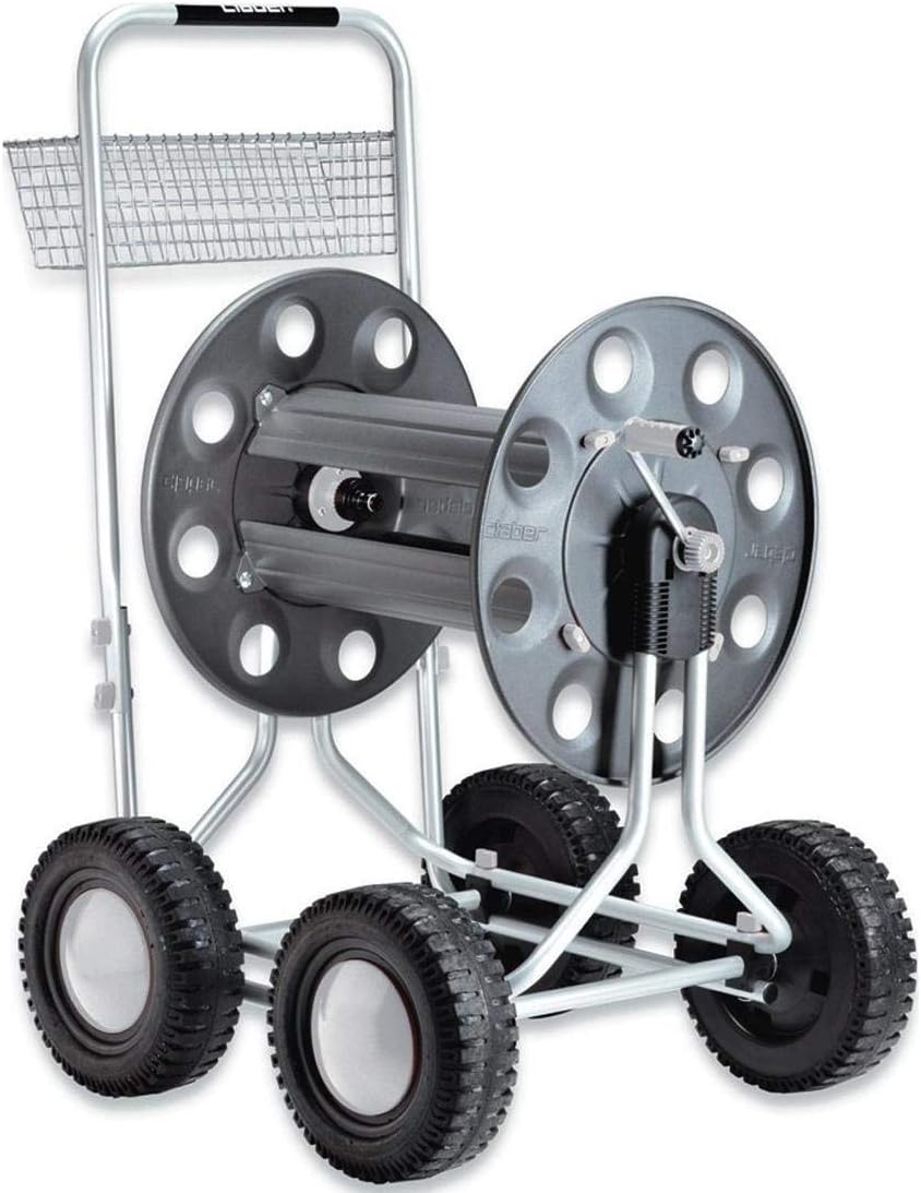 Carrello avvolgitubi, con 4 ruote Jumbo Claber ‎8900