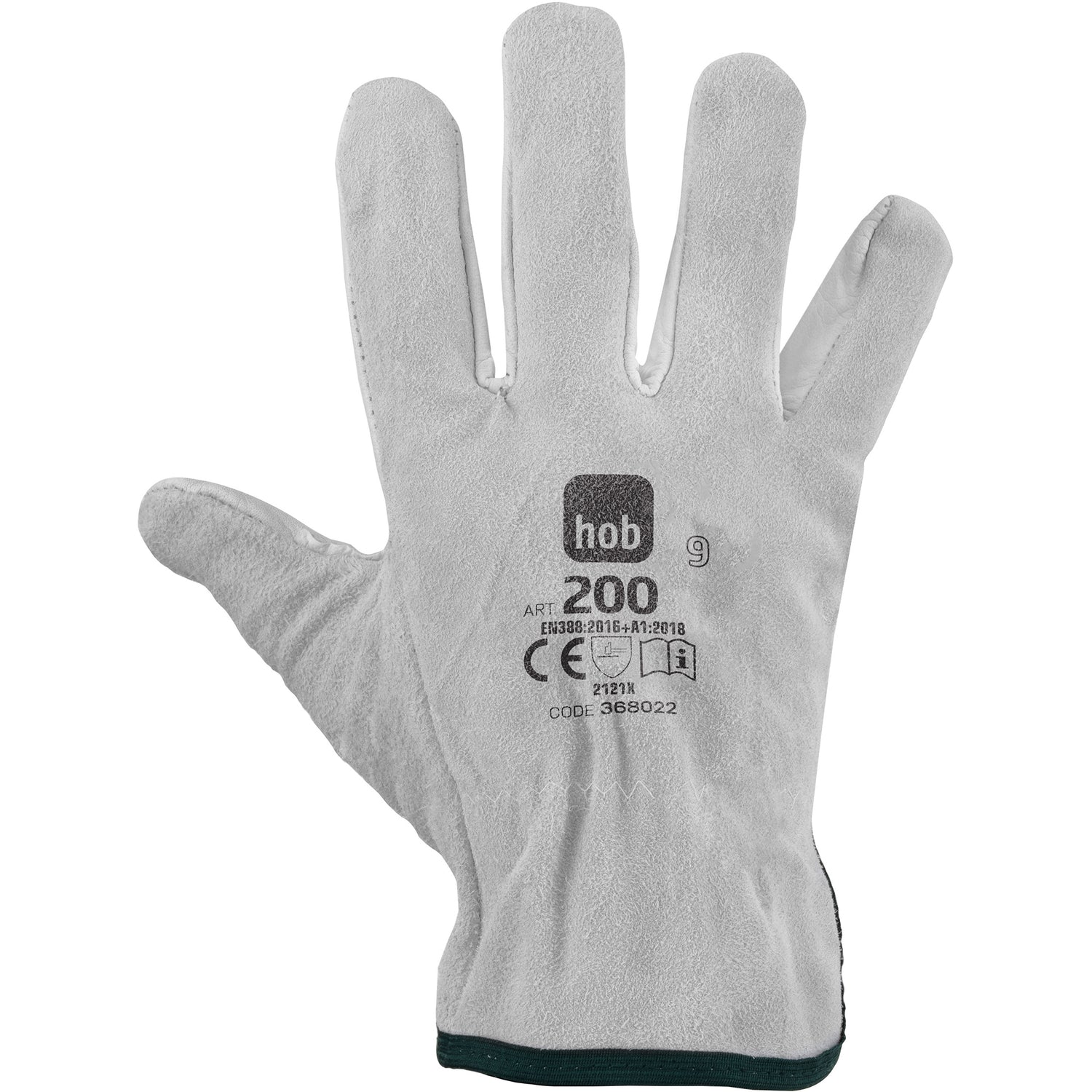 Guanti da lavoro 2OO HOB in fiore bovino/crosta Bianco - NERI SAFETY 368022