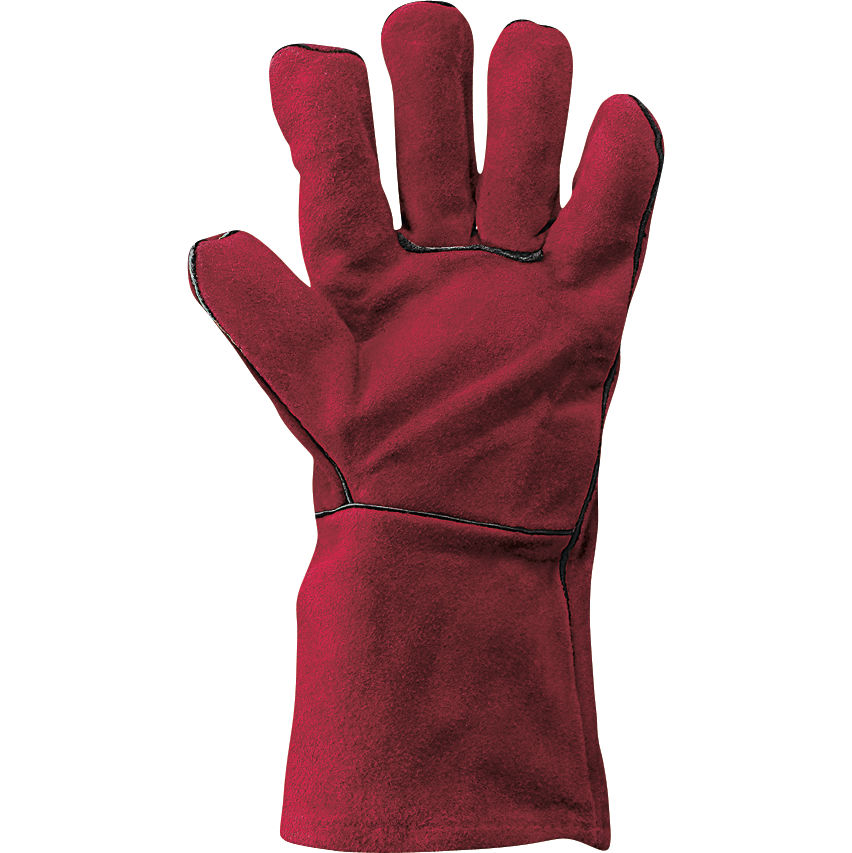 Guanti da lavoro in crosta groppone forma americana 45Top Rosso - NERI Safety 361047