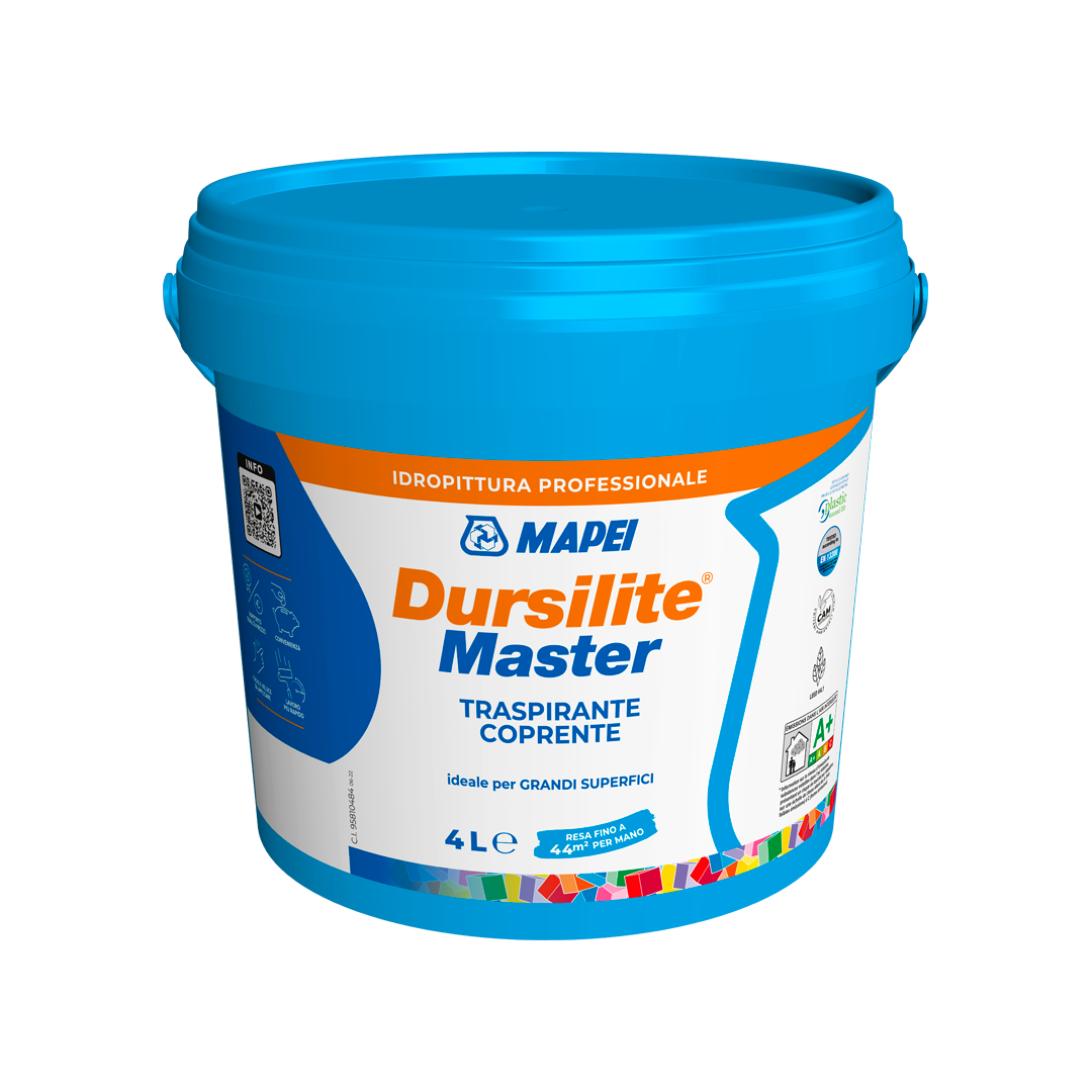 Idropittura murale DURSILITE MASTER WHITE LT 4 - Mapei 6DN000004