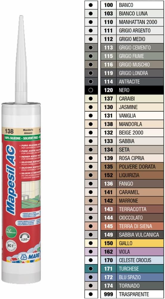 Sigillante in silicone resistente Mapesil