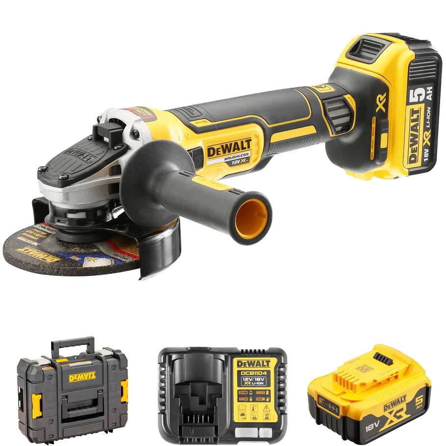 Smerigliatrice 18V 125MM BRUSHLESS BATTERIE 5.0AH DeWalt DCG405P2-QW