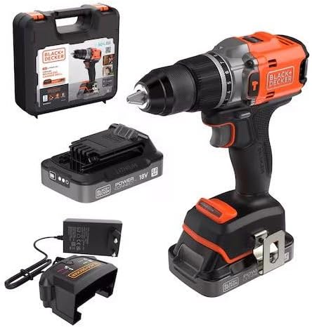 Trapano avvitatore a percussione a batteria Black & Decker ‎BLD683D2XK-QW